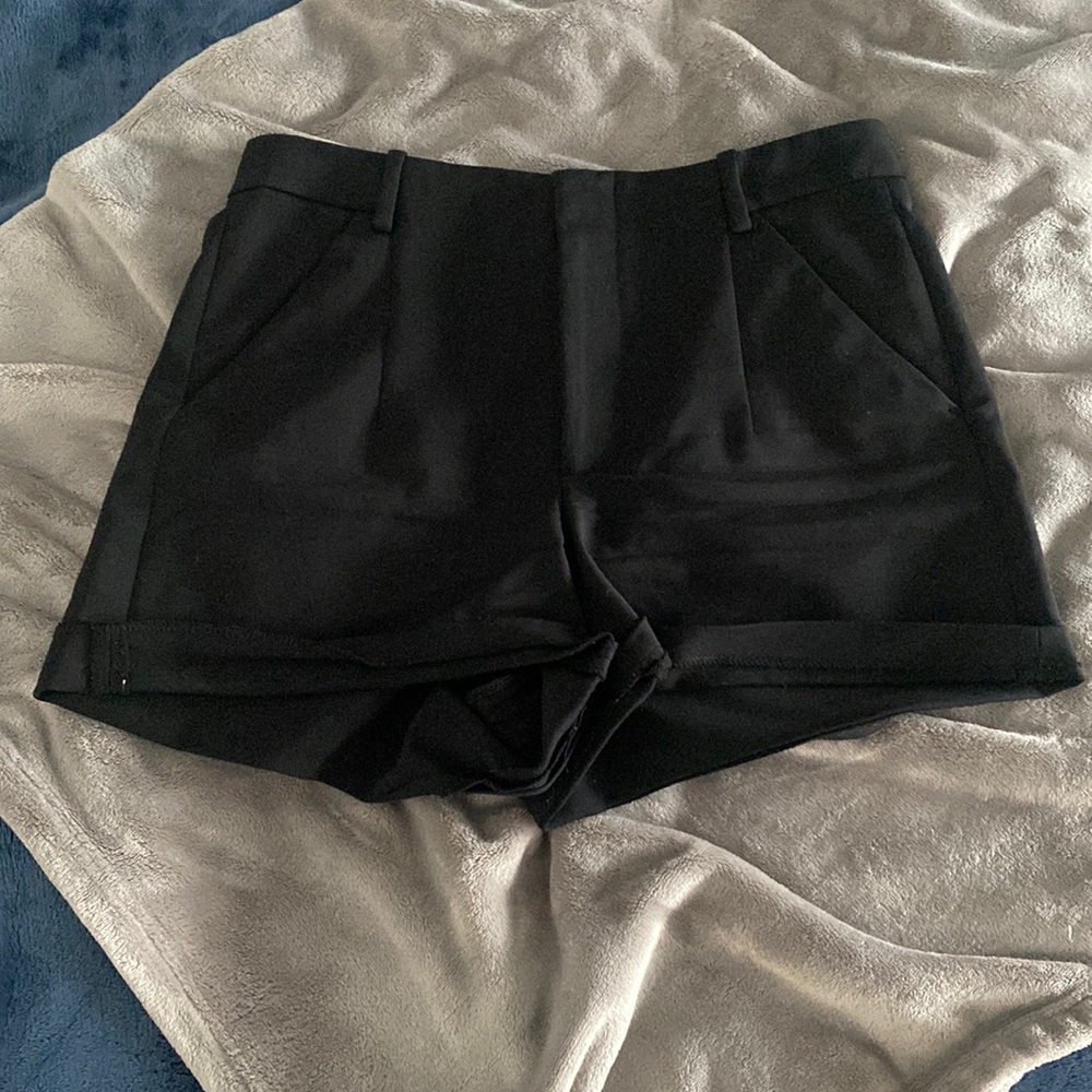 Black regular mini shorts! Cute!!! Very flattering.